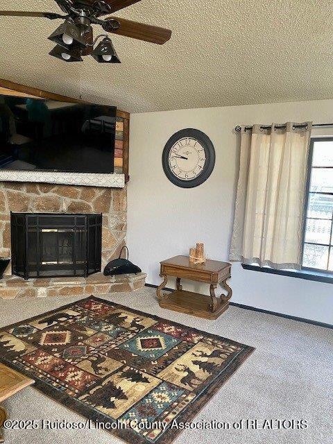 LR and fireplace