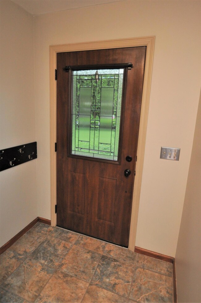 New Front Door w/Leaded Glass Window