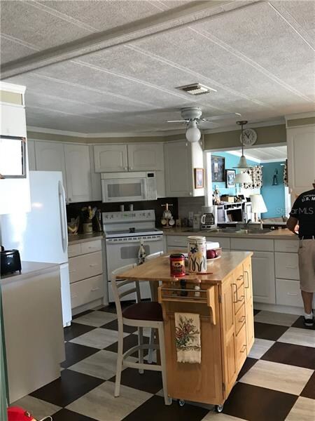 KITCHEN WITH ISLAND & PASS-THRU TO FAMILY ROOM -- 