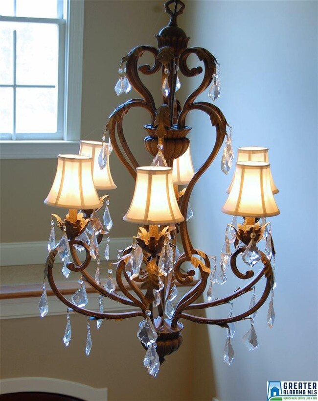 The chandelier is exquisite invoking a feel of ele