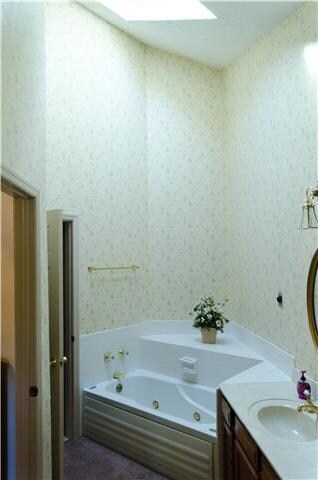 The Master Bath has a jetted tub, separate shower & dual vanities!