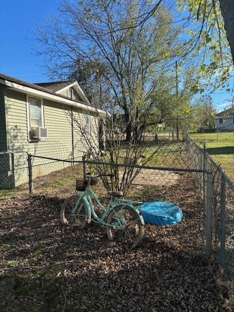 View of fenced yard