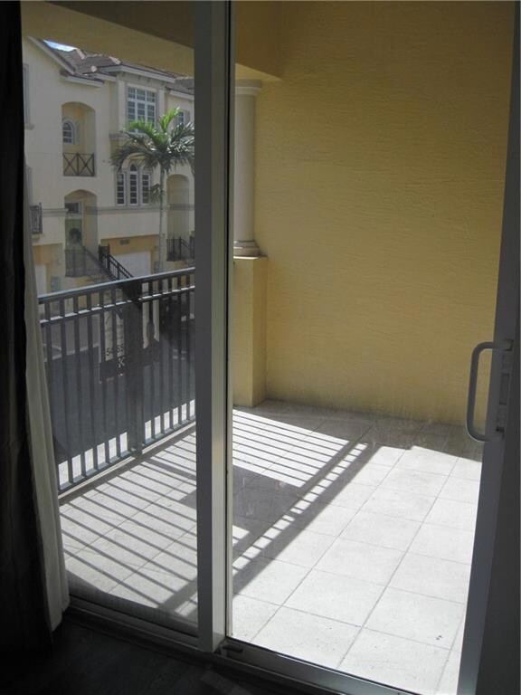 Patio leading from the dining area.