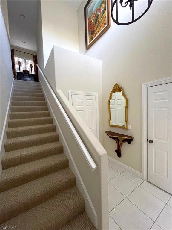 Foyer with access to attached 2 car garage and huge closet