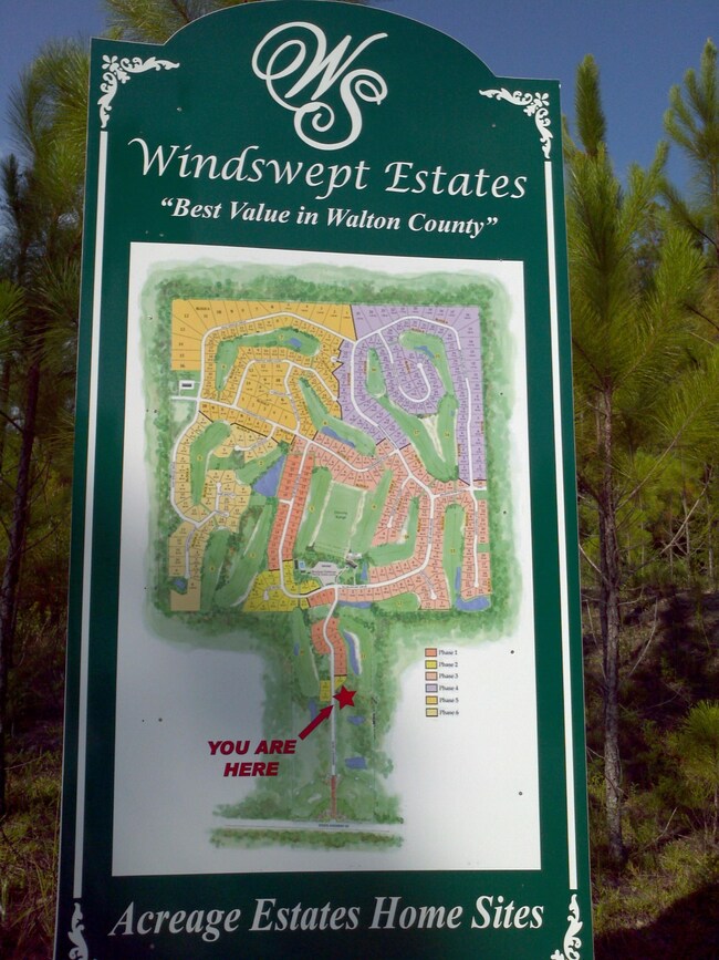 Windswept Estates Entry Sign