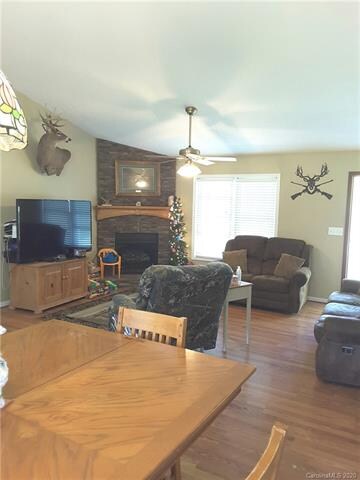 Another view of the den from the dining area.  Bea