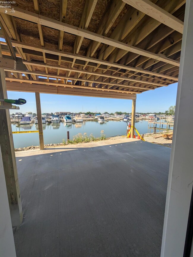 1st floor patio water and marina view