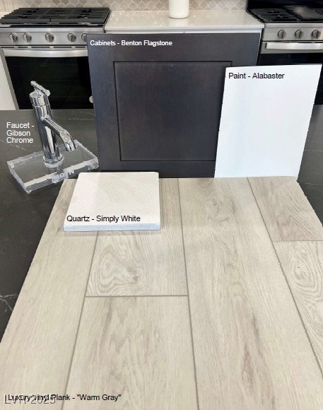 Selected finishes.