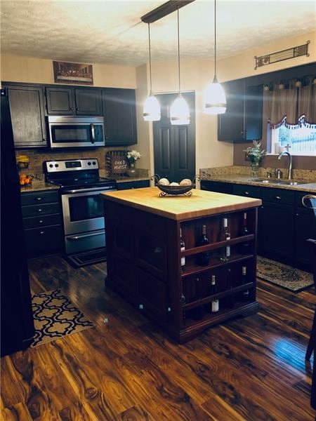 Butcher block island, two pantries, updated granit