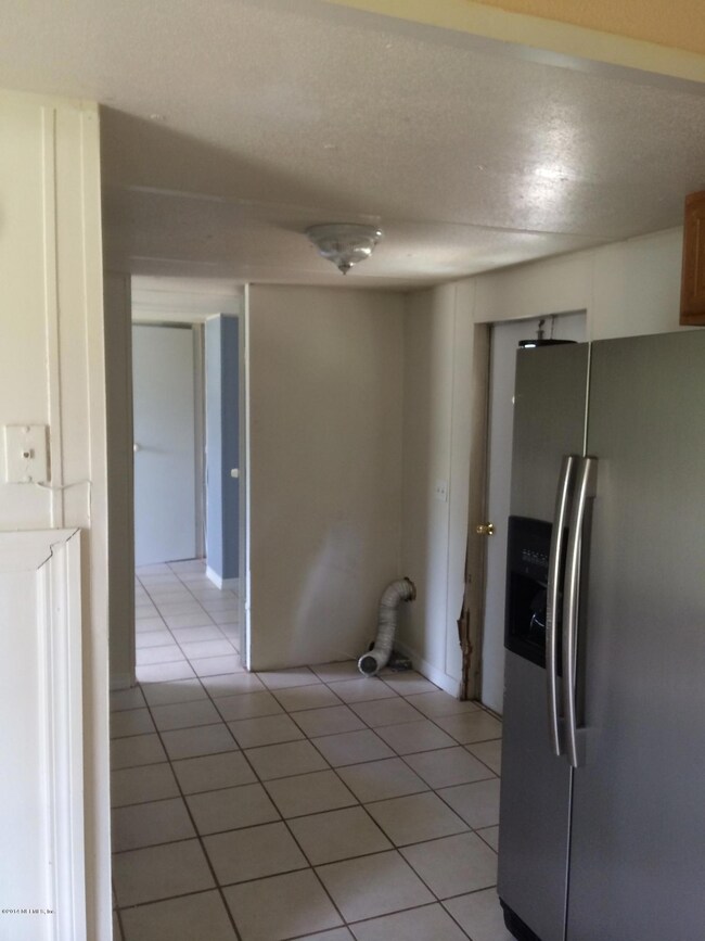 laundry area and hall