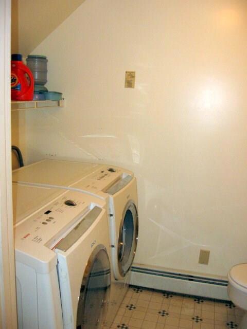 1st floor half bath and laundry