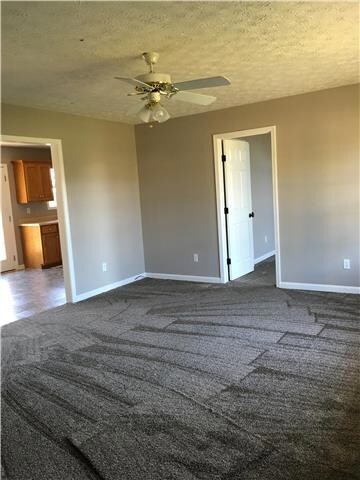 Living room open to kitchen area!