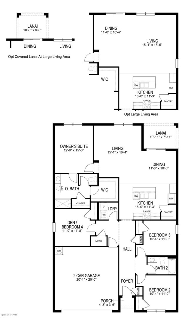 The Cali - floor plan - East, FL