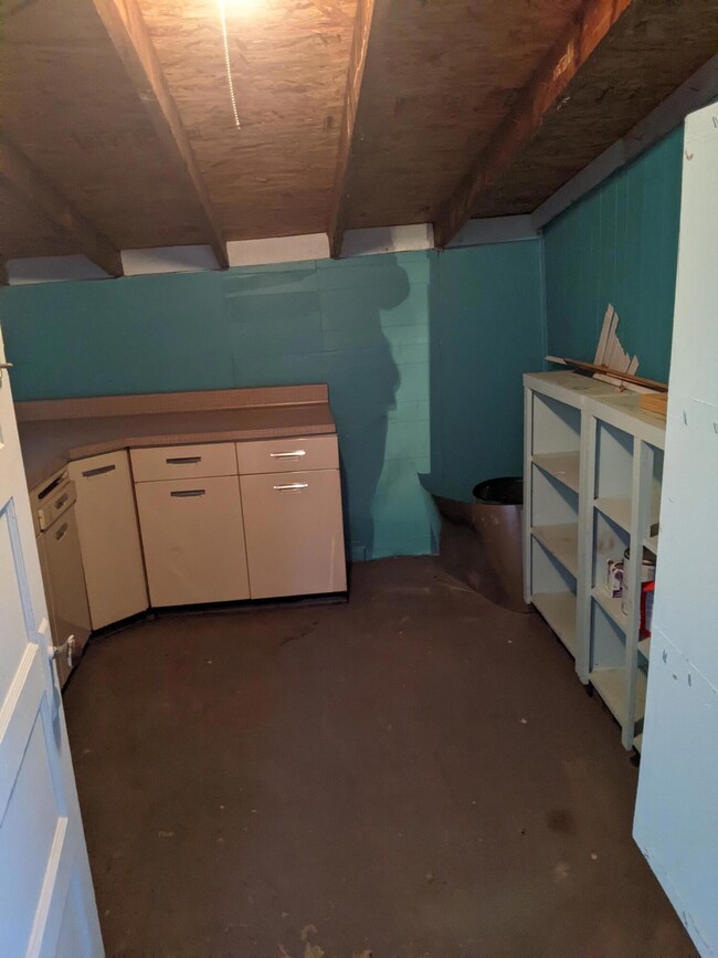 attached shed interior