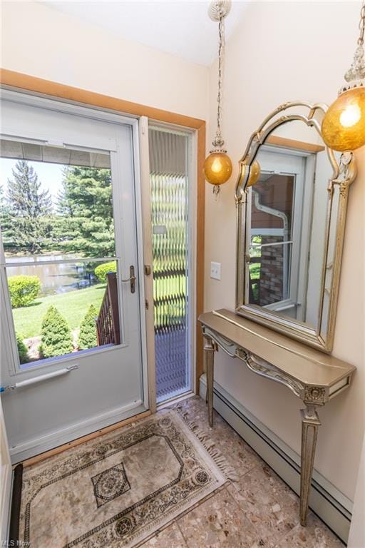 Vaulted Foyer w/Side Light & Newer Storm Door  ...