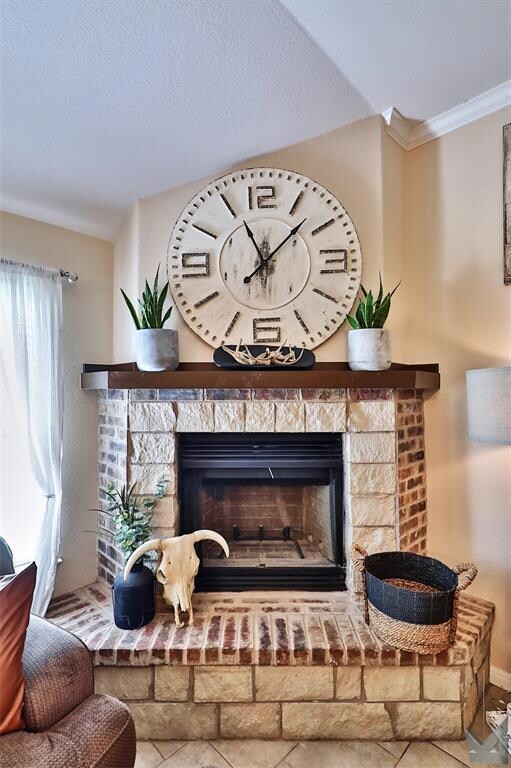 Gorgeous wood burning fireplace!