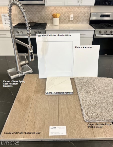 Selected finishes.