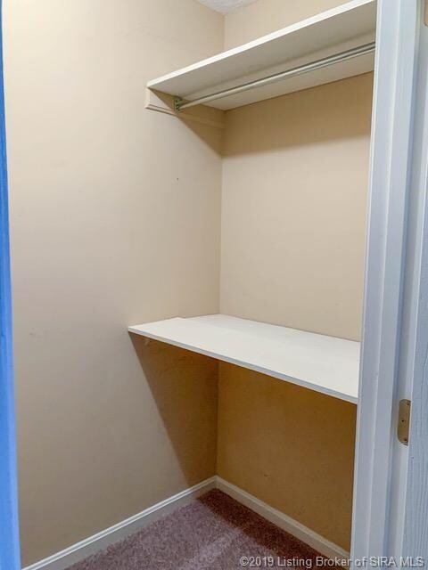 View inside closet.