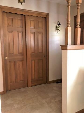 Double door entry closet