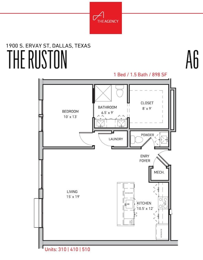Unit finish out for one bedroom units