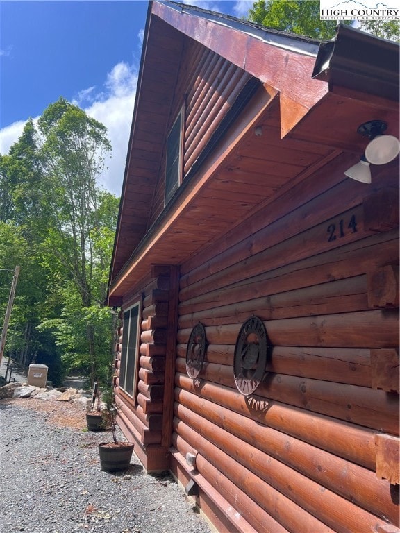 Parking and front of cabin.