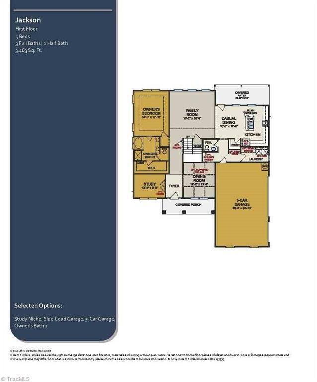 floor plan of home to be constructed