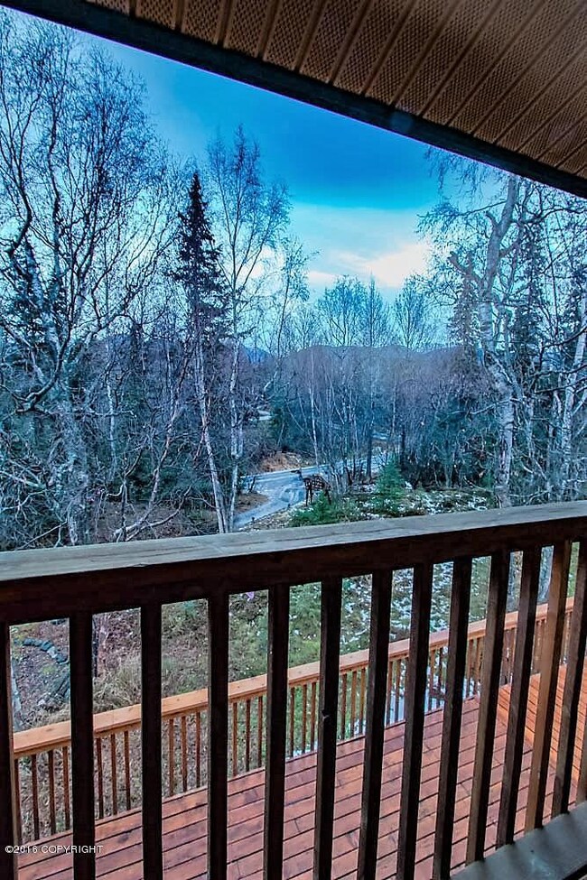 view from upstairs master deck