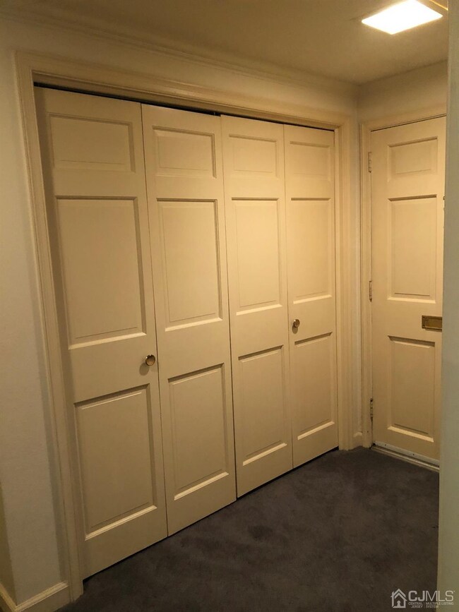 Front hall entry way with double closet