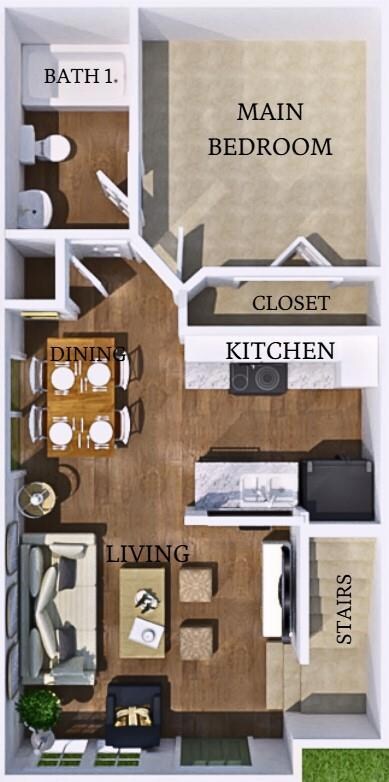 View of room layout