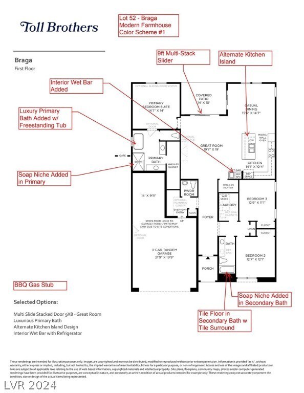Lot 52 - Braga Modern Farmhouse
