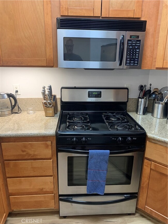 Stove and counter top prep area