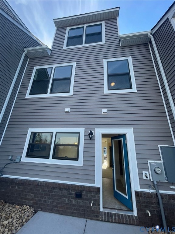 Rear view of house