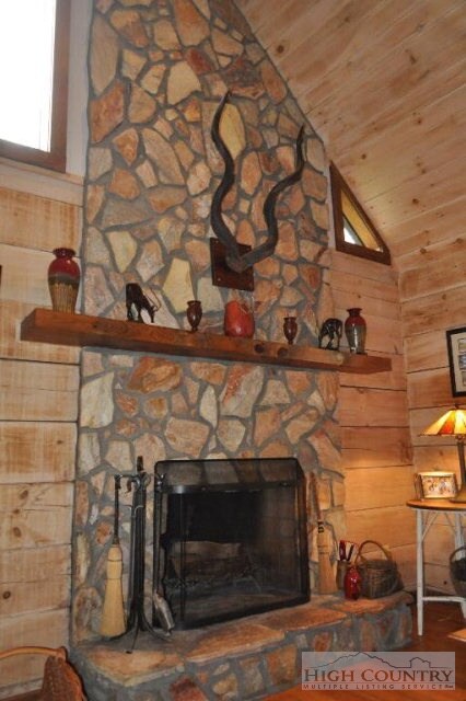 Stone Fireplace