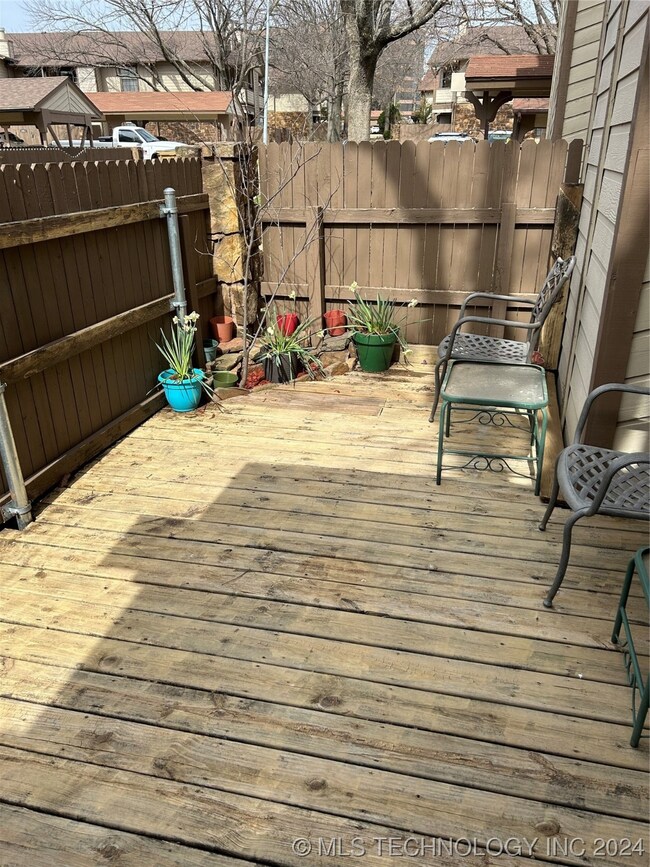 Deck on ground level