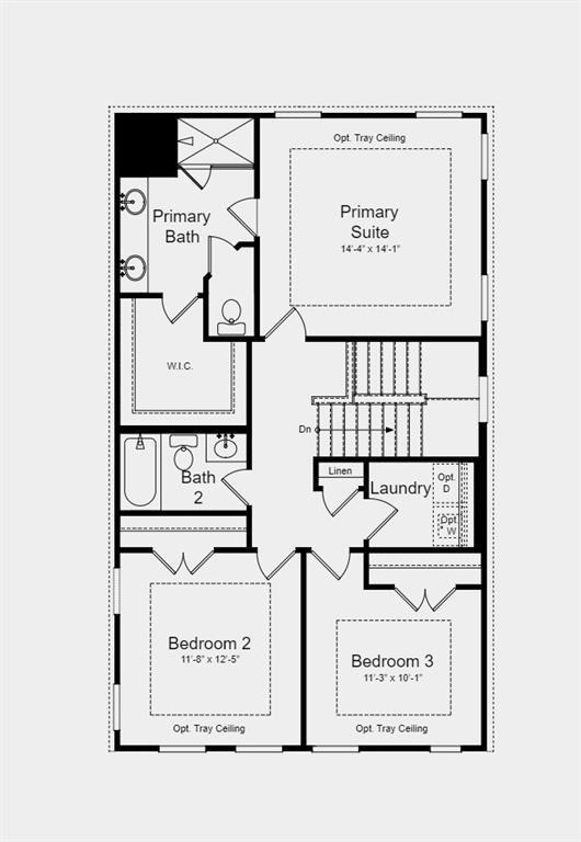 Second Floor Plan - Structural Options Added Inclu