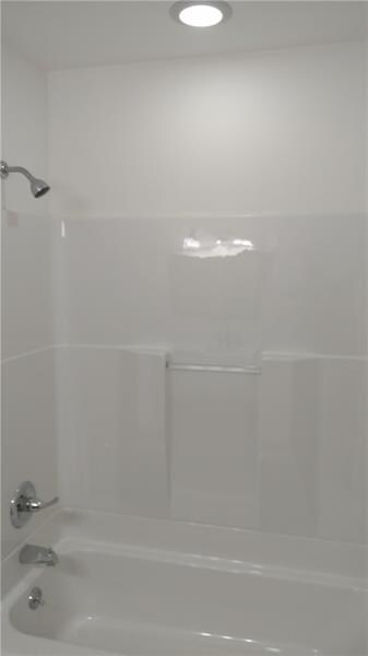 New shower with recessed lighting