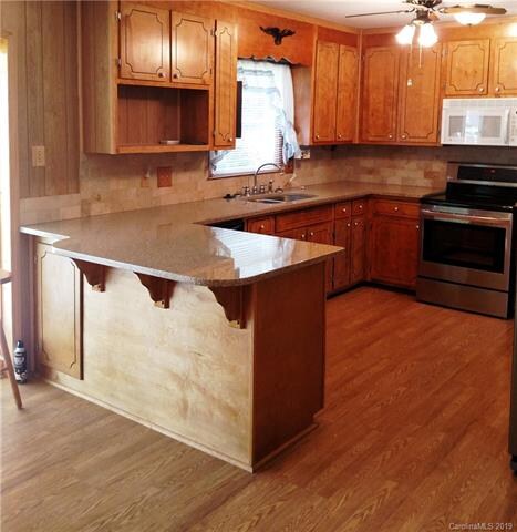 Great kitchen for entertaining. Opens to patio.