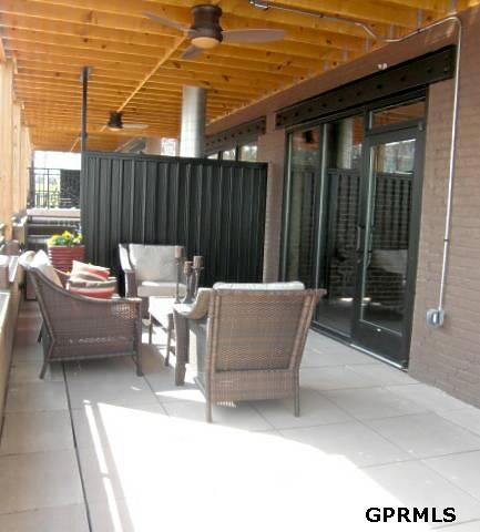 Each of our units boasts an approximate 10'x20'covered deck.  Located on the east side of the building, it is usuable almost 9 months of the year.  Gas grills are permitted on our decks.