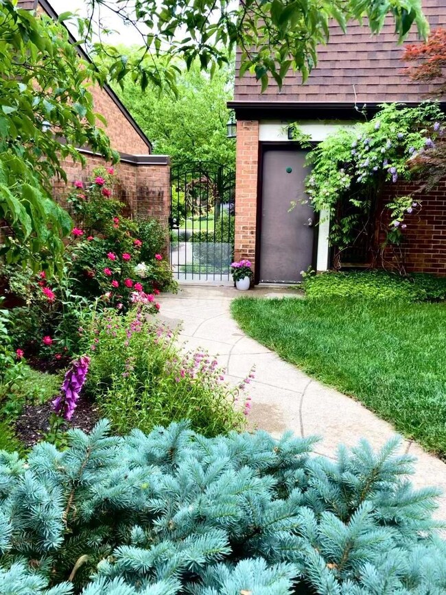 Walkway from garage to condo