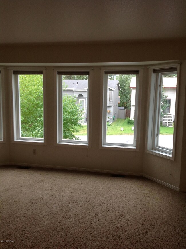 Living room bay window