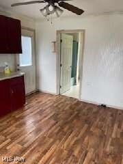 East in kitchen with access onto side deck