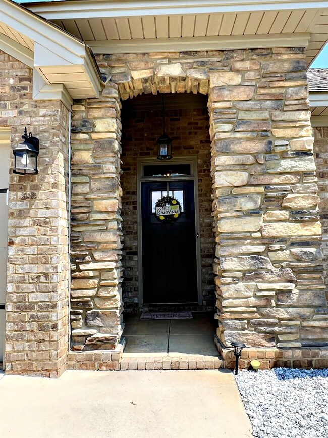 Stone entryway