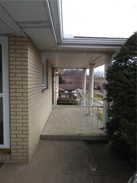 Front porch side view