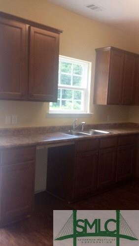 Tons of cabinet and counter space
