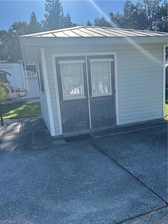 View of outdoor structure