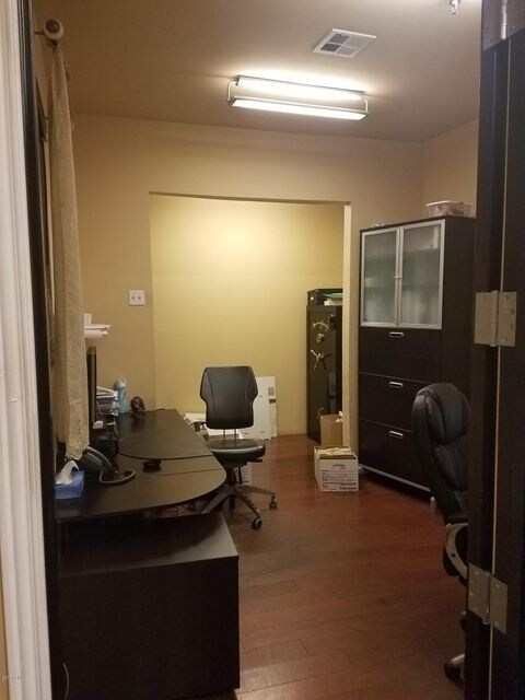 Office with excess storage area