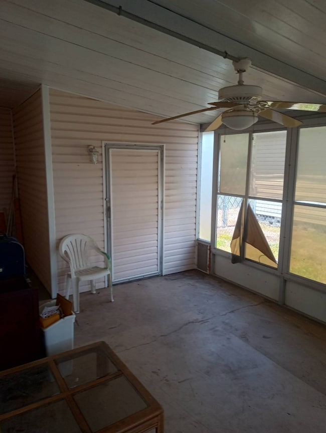 side screened in porch
