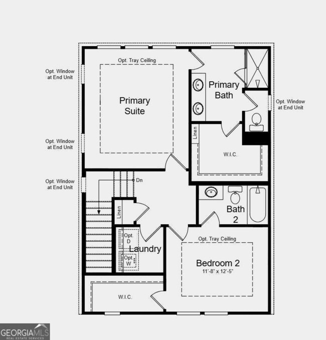 Second Floor Plan - Structural options added inclu
