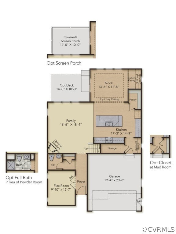 FIRST FLOOR - This home includes the tray ceiling
