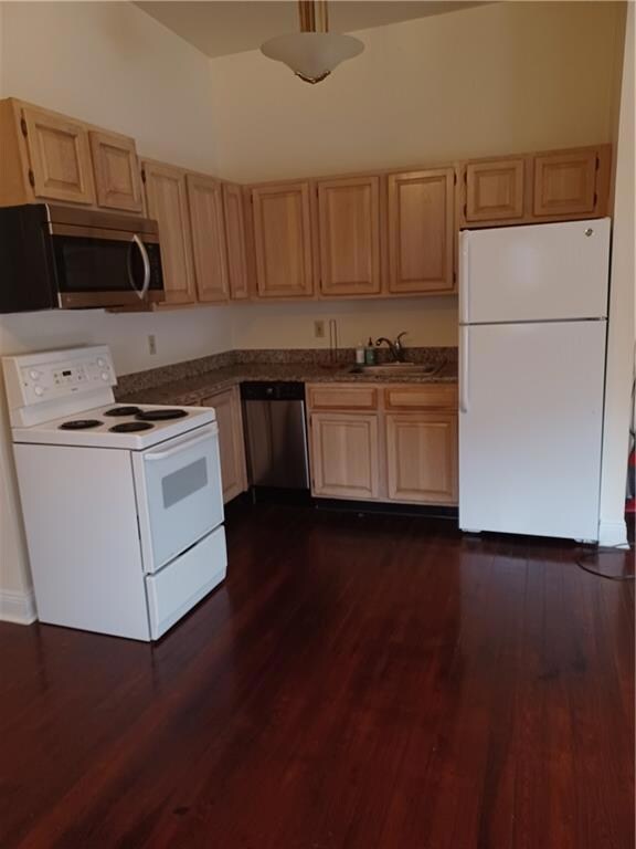 Living opens to kitchen area which has everything